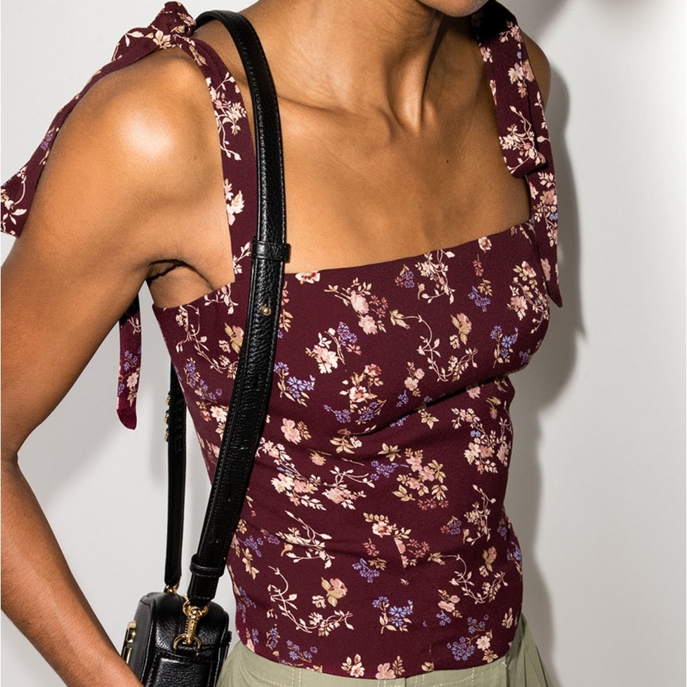 Reformation Ellora floral-print top size 0